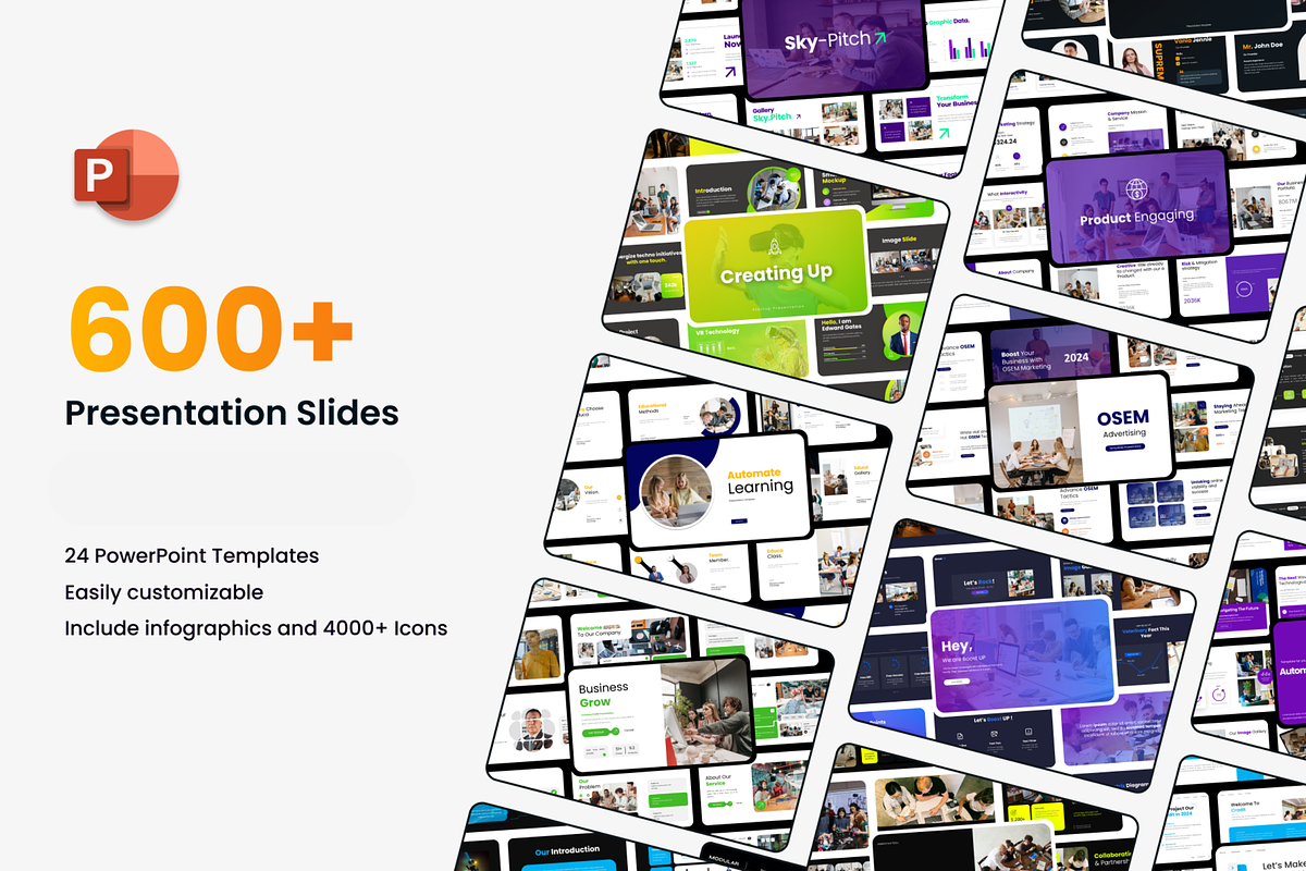 600+ Powerpoint Slides Bundle, a Presentation Template by Hammad Arif (Photo 1 of 27)