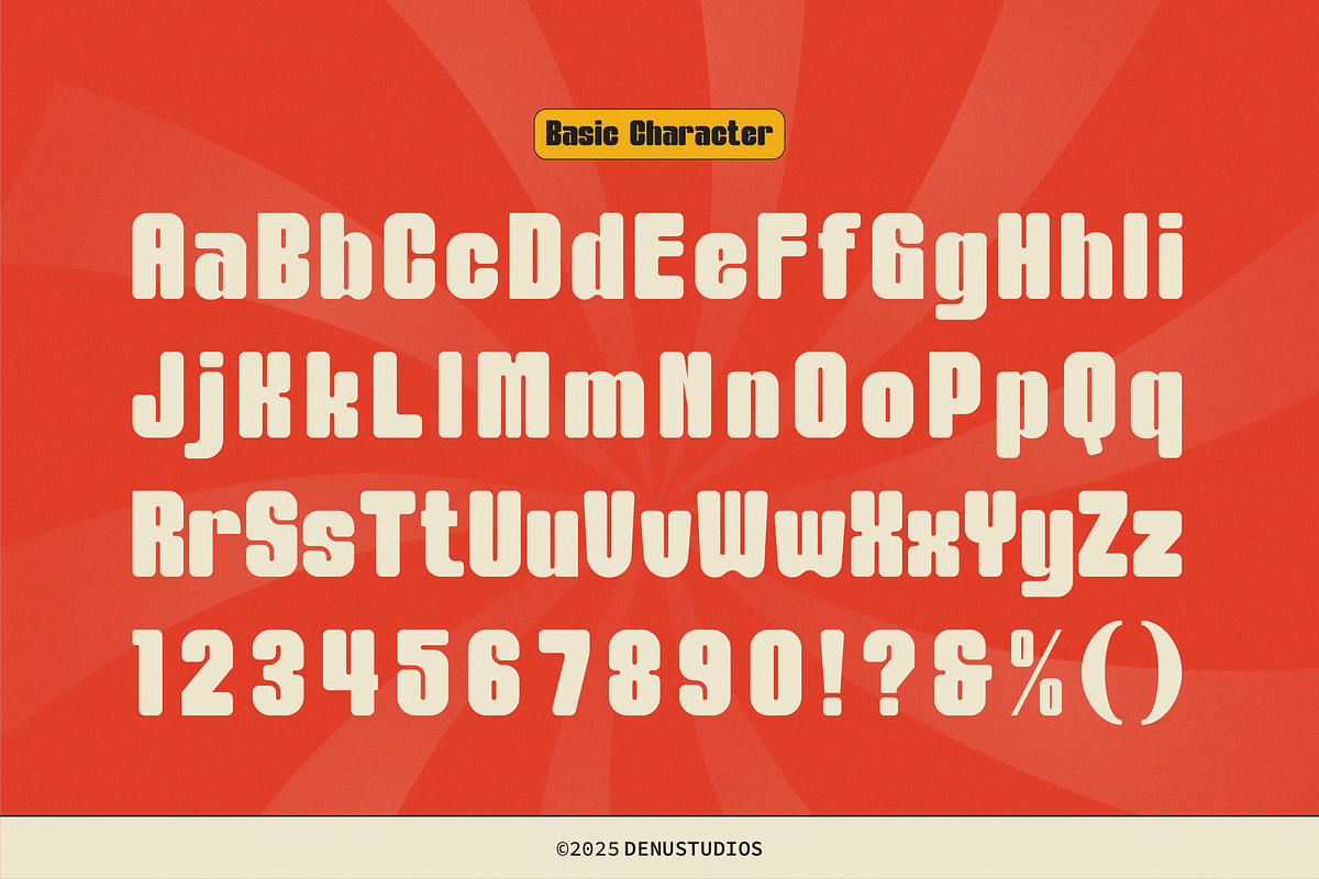 Gulkit Miski | Retro Bold Sans Serif, a Sans Serif Font by Denustudios (Photo 10 of 12)