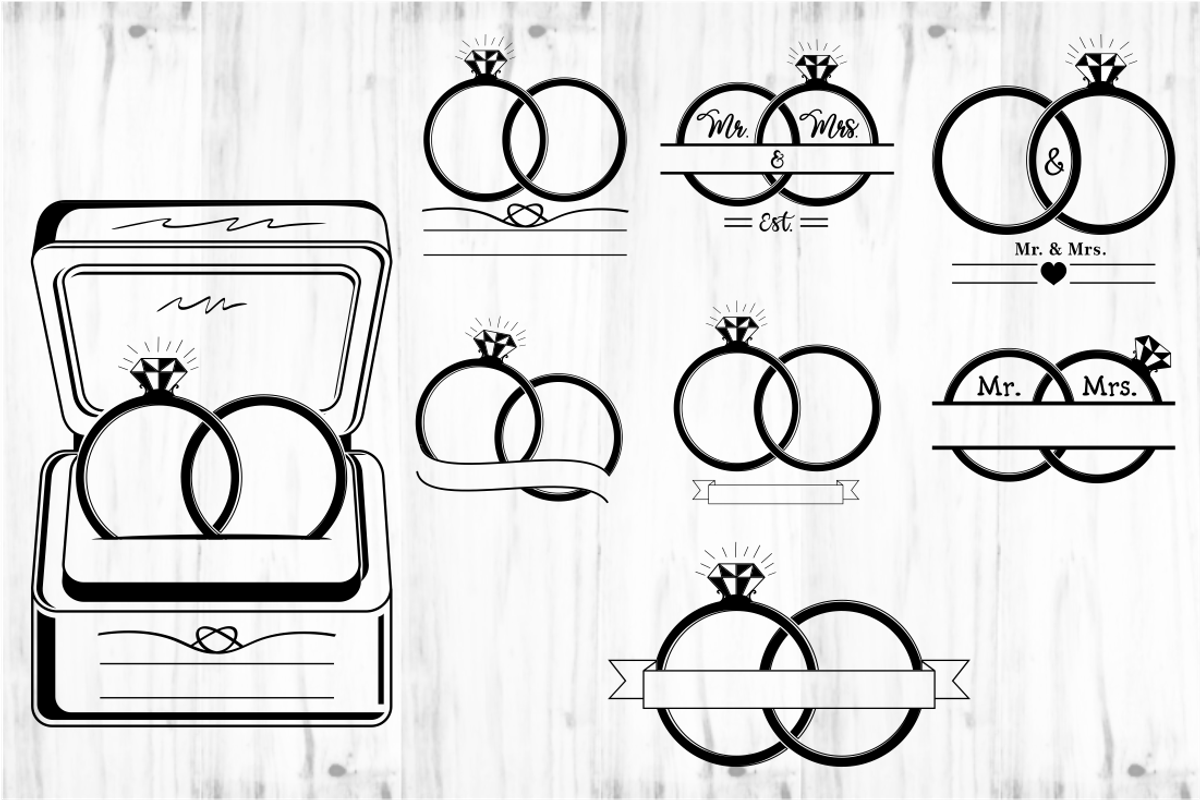 Wedding SVG Bundle, Wedding Sign SVG, an Object Graphic by D2PUTRI (Photo 10 of 31)
