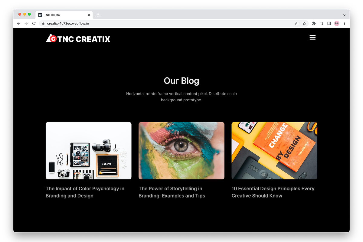 TNC Creatix Agency Webflow Template, a HTML Template by TNCFlow (Photo 5 of 10)