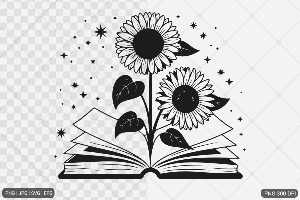 Sunflower SVG PNG Design Bundle, an Illustration by Actual Pixel (Photo 14 of 30)