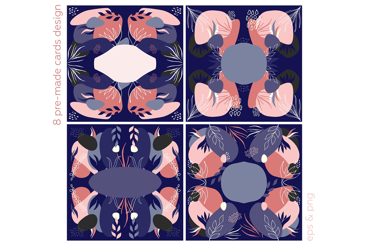 Floral abstract bundle. Botanic set., a Pattern Graphic by lisa_kalev (Photo 16 of 24)