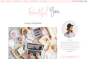 Pink Responsive Wordpress Blog Theme, a WordPress Template by Sky and Stars (Thumbnail 1 of 4)