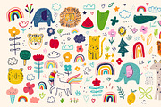 Baby hand drawn animals collection, an Animal Illustration by MoleskoStudio (Thumbnail 4 of 4)