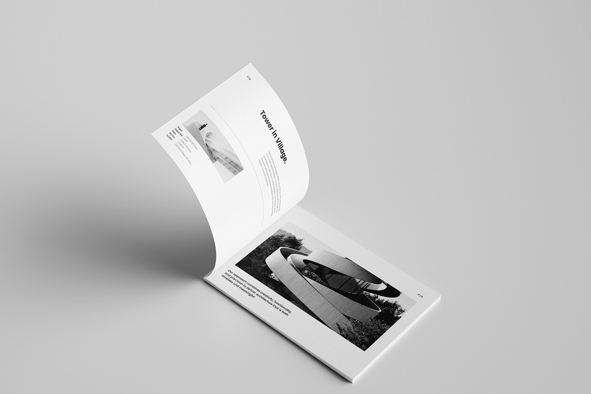 Architecture Portfolio Template, a Brochure Template by Spark_Creative (Photo 7 of 25)