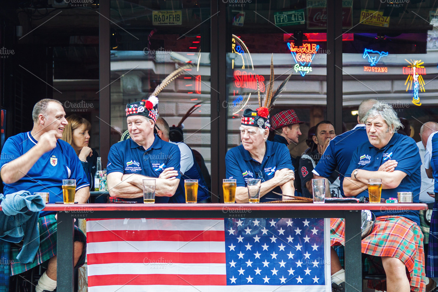Scotland football team fans relaxing, a Person Photo by BOOCYS