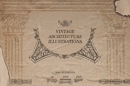 Vintage Architecture Illustrations