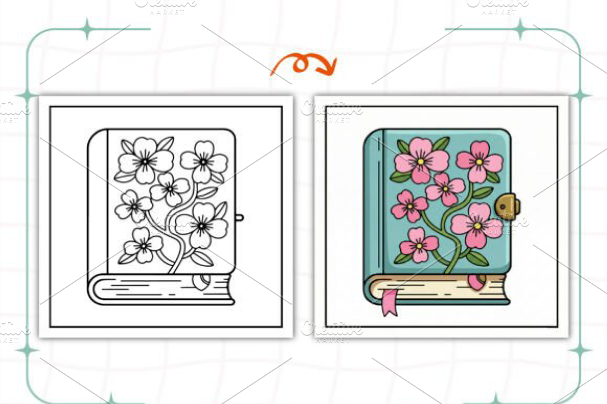 Floral Books Bold & Easy Book, a Decorative Illustration by Design Station (Photo 6 of 9)