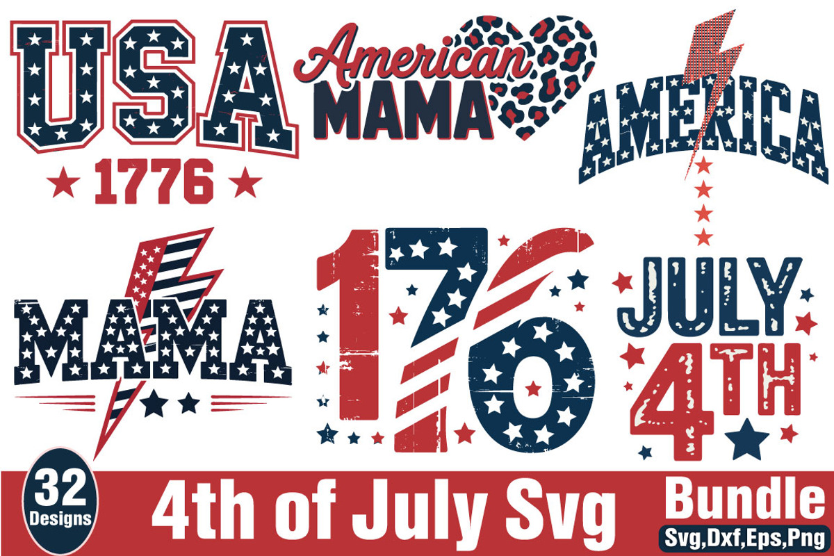 4th of July SVG Bundle, an Object Graphic by DollarSmart