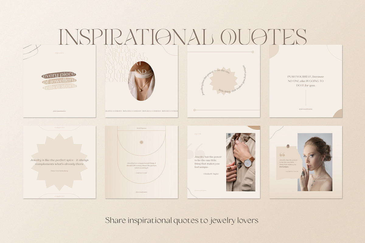 Jewelry Instagram Templates | CANVA, a Social Media Template by Wildnun Studio (Photo 11 of 26)