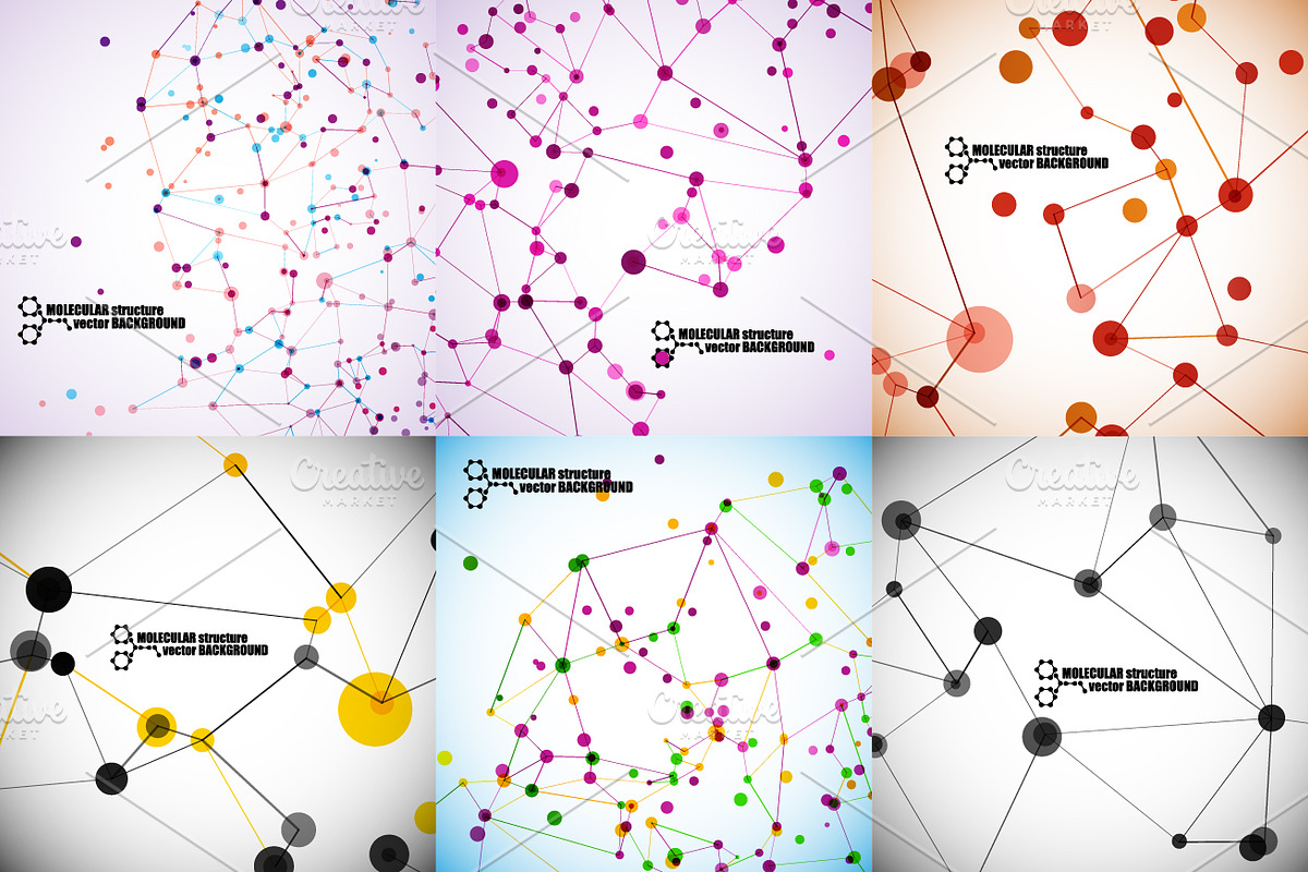 72 beautiful molecular structures, a Healthcare Illustration by Palau (Photo 2 of 5)