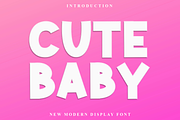 Cute Baby, a Script Font by FreshTypeINK (Thumbnail 1 of 8)