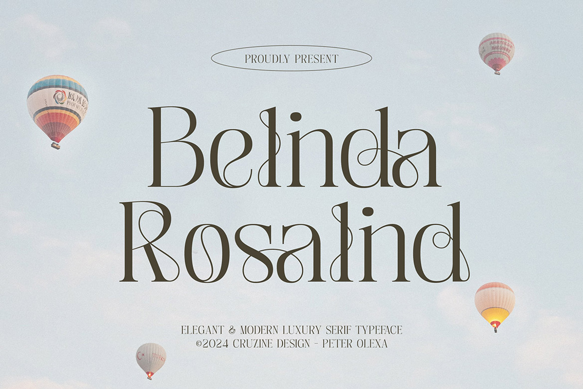 Belinda Rosalind, a Serif Font by Cruzine (Photo 1 of 9)
