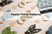 Soft Pastel Floral Patterns, a Pattern Graphic by Pattern + watercolor (Thumbnail 1 of 7)