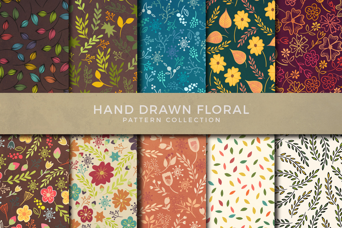 50 seamless hand drawn patterns, a Pattern Graphic by Swathi Kirthyvasan (Photo 3 of 7)