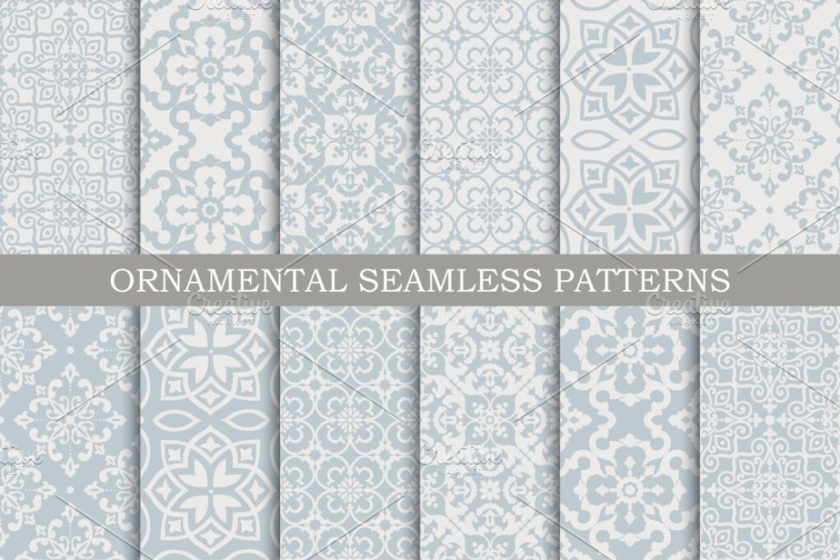12 ornament seamless vector patterns, a Pattern Graphic by Alonka's Illustrations