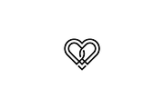 Minimalist Modern Love Logo, a Branding & Logo Template by Luxury Logos (Thumbnail 3 of 4)