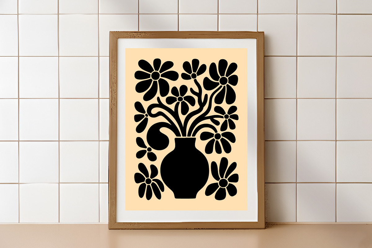 Abstract flower wall art posters set, an Illustration by Libby Wishes (Photo 10 of 11)