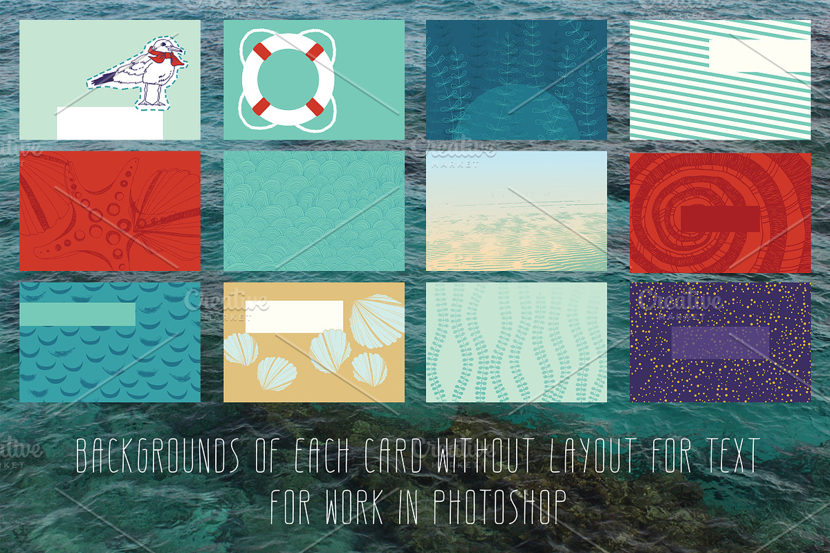 Marine Business Cards, a Business Card Template by Nadia Emelianova (Photo 3 of 4)