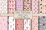 Girls Birthday Pattern, an Illustration by DreamPrint404 (Thumbnail 1 of 5)