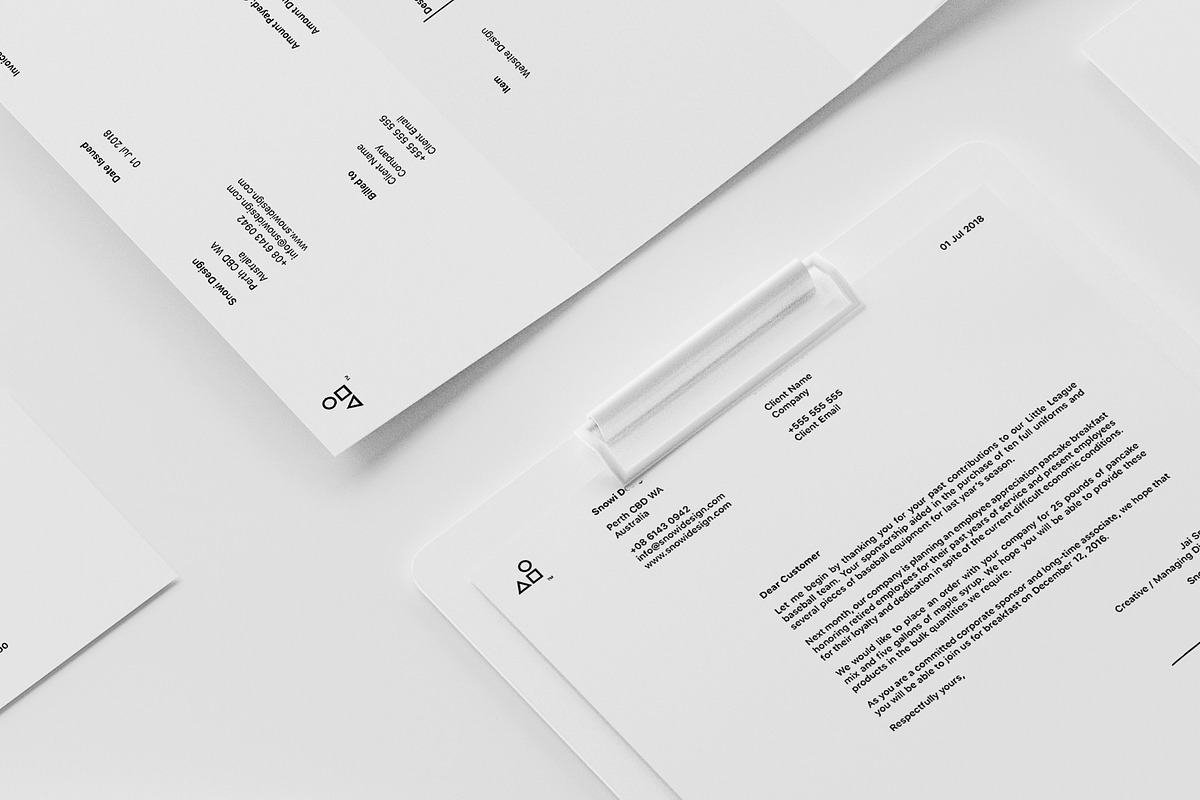 Minimal White Brand Mockup Pack, a Product Mockup by S48 Mockups (Photo 9 of 9)