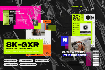 8K-GXR Bundle Urban Templates, a Templates & Theme by Haidezign