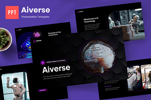 Aiverse - AI Powerpoint Template, a Presentation Template by Panen Creative