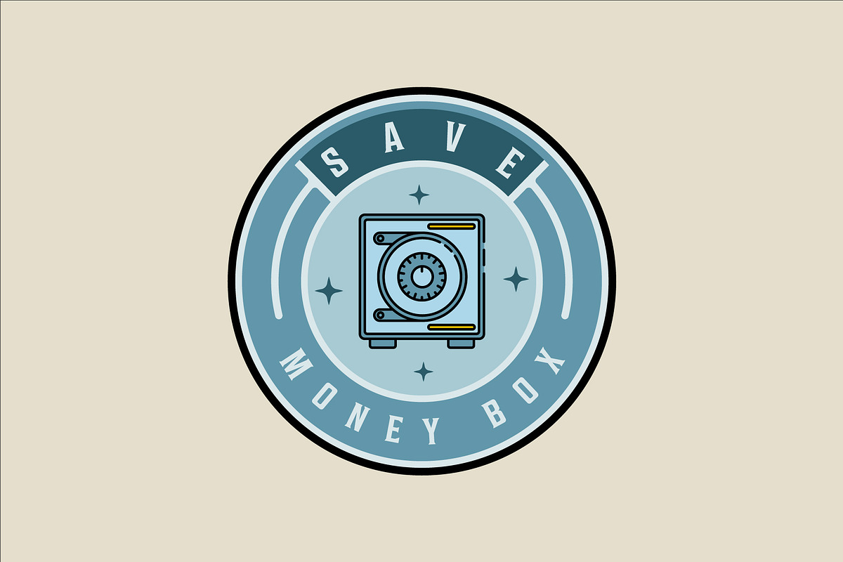 save box emblem logo vector color, a Branding & Logo Template by zyxroun shop