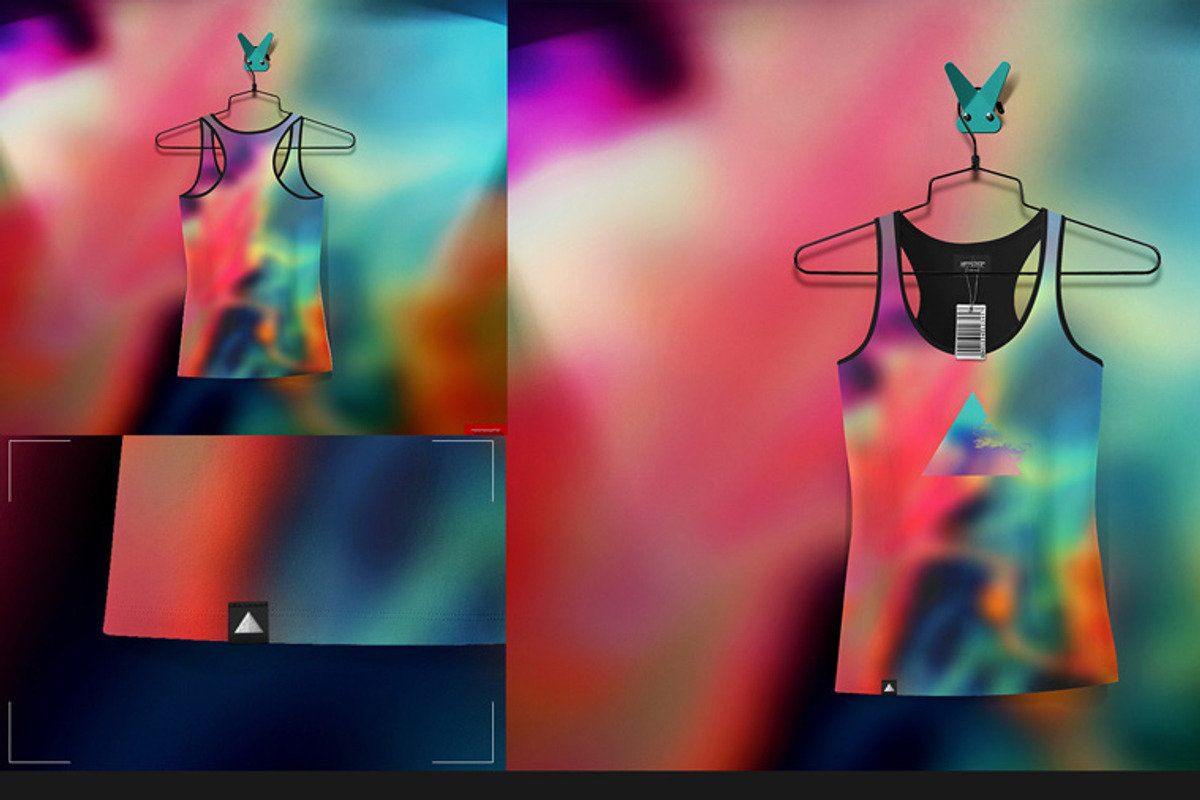 Racerback Tank On 5 Stages Mock-up, a Hoody Mockup by Mocca Mockups Store (Photo 34 of 68)
