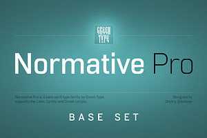 Normative Pro – 4 fonts