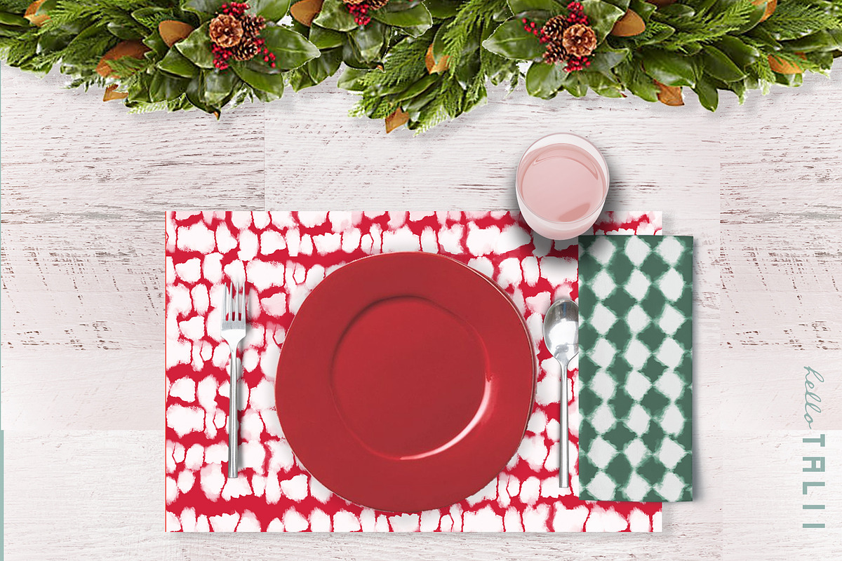 Christmas Shibori Patterns, a Pattern Graphic by Hello Talii (Photo 6 of 8)