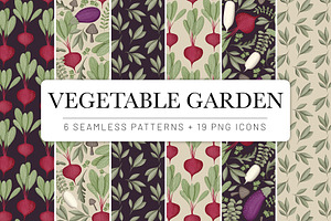 Vegetable Garden Patterns & Icons