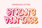 Strong Vintage | Serif Font Family, a Serif Font by MaxArt Foundry (Thumbnail 5 of 9)