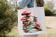 Whimsical Mushroom Pathways Clipart, a Seasonal Illustration by Canvas Craft (Thumbnail 6 of 7)