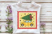 Christmas Tree Car Coquette Stamps P, an Illustration by Libby Wishes (Thumbnail 3 of 5)
