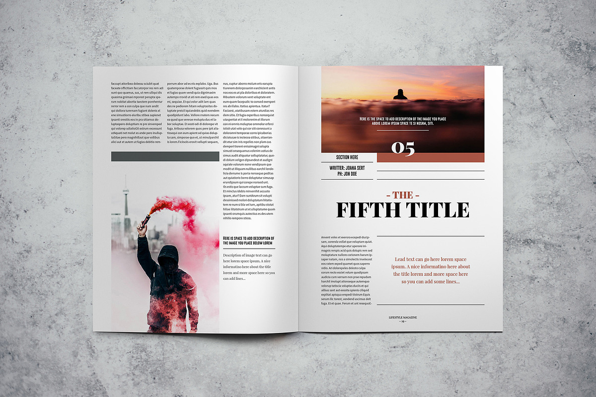Lifestyle Magazine Indesign Template, a Magazine Template by Luuqas Design (Photo 11 of 17)