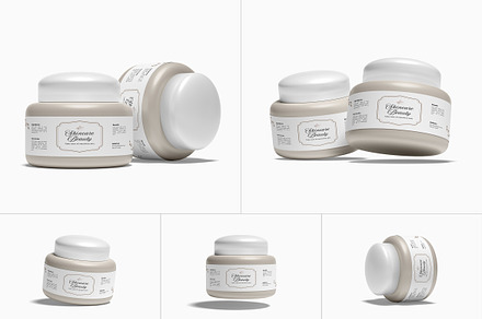 Cosmetic Jar Mockup