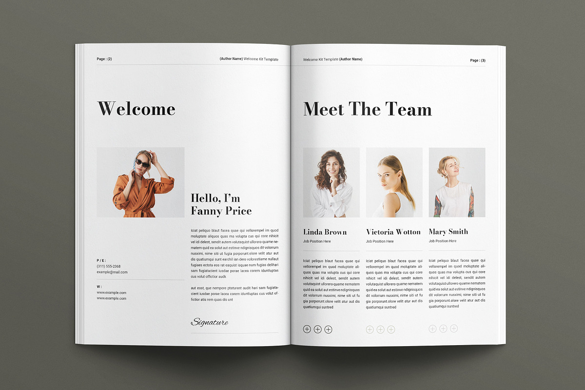 Welcome Kit Template, a Brochure Template by E-Type