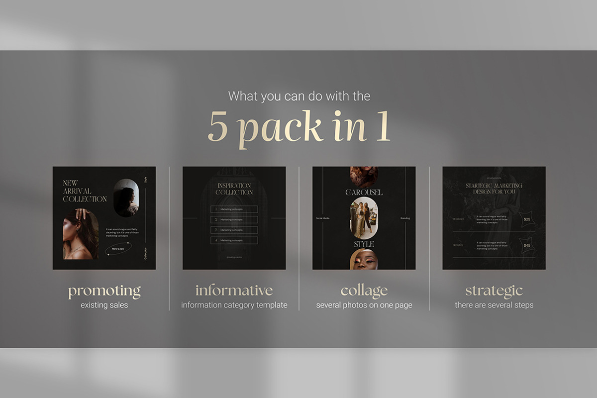 Bundle Pack 5in1 Canva Template, a Social Media Template by Brandearth RRGraph (Photo 19 of 19)