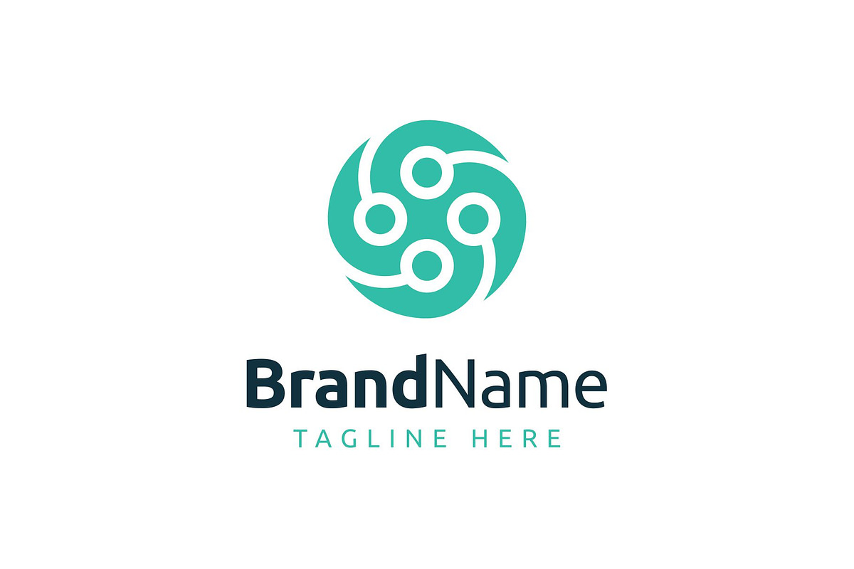 Circle Spiral Tech Dots Logo, a Branding & Logo Template by Buqancreative (Photo 2 of 2)