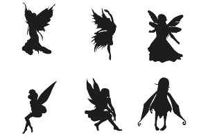 Fairy Silhouette Set 1 Procreate