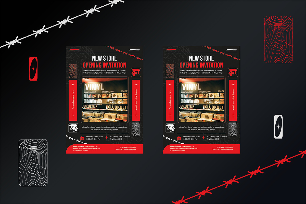 Extreme Red - Event Invitation, an Invitation Template by StreaksideStd (Photo 2 of 3)