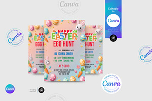 Easter Party Flyer Template, a Flyer Template by Aam360