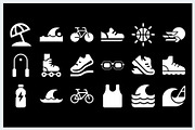 Sports Fitness Icons Logo, a Solid Icon by Vectorium Studio (Thumbnail 10 of 16)