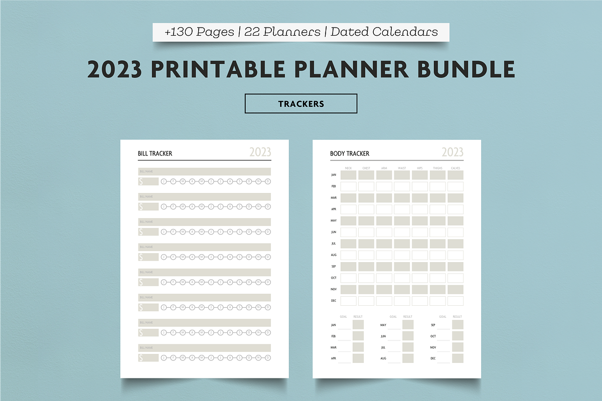 2023 Big Planner Bundle +1800 Pages, a Templates & Theme by SizenS (Photo 12 of 15)