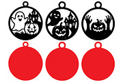 Halloween Ornaments Laser Cut SVG, an Object Graphic by DreamCafeArt (Thumbnail 9 of 9)