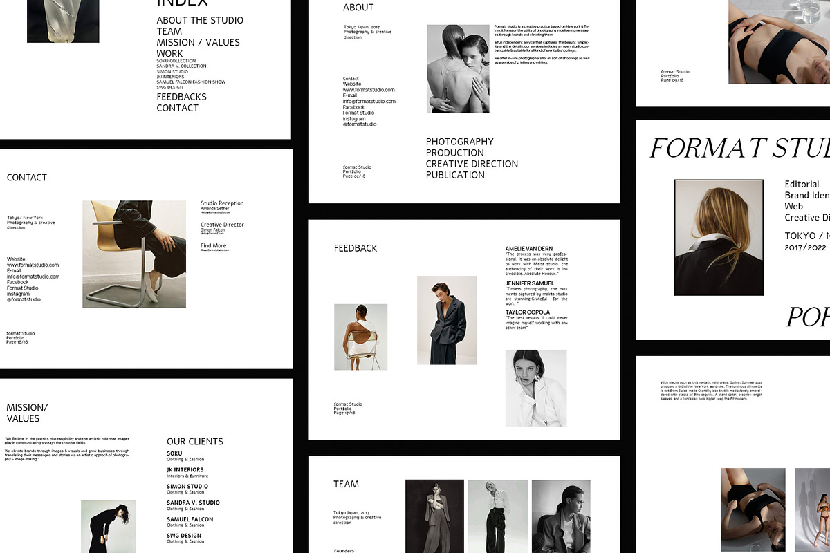 Portfolio Template, a Resume Template by Replika Machine (Photo 3 of 10)