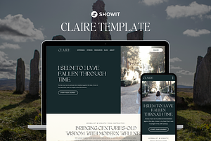 Claire - Showit Website Template, a Landing Page Template by The Lovely Geek