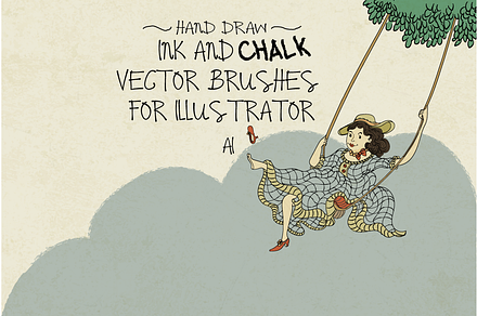 Ink and Chalk Vector Brushes