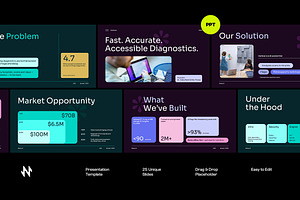 ClariScan Medtech Pitch Deck PPT, a Presentation Template by Neermana
